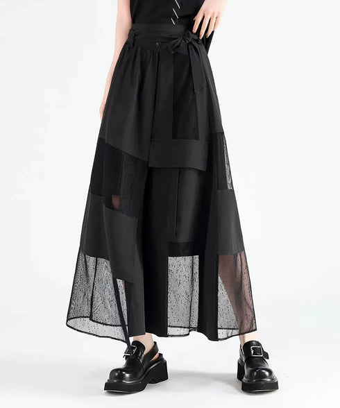 Cutout See-through Skirt