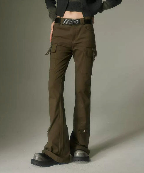 Straight Micro Flare Pants