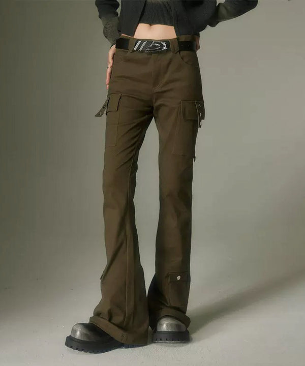 Straight Micro Flare Pants