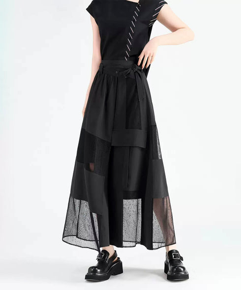 Cutout See-through Skirt