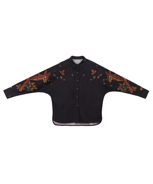 Deer Print Blouse
