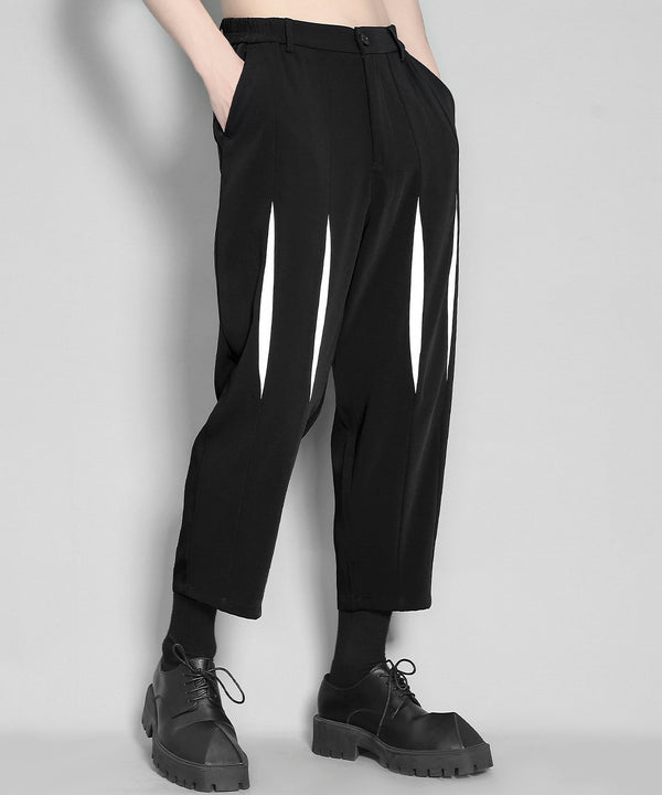 Two-tone Cropped Pants
