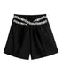 Cross Line Waist Shorts