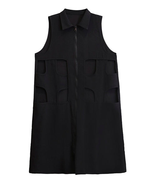 Square Cutout Long Vest