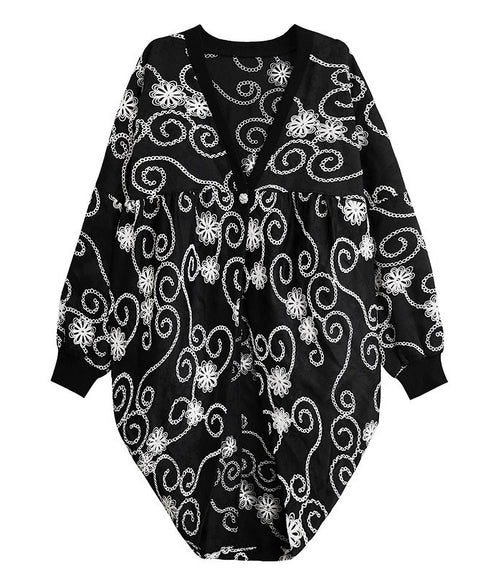 Flower Embroidery Cardigan