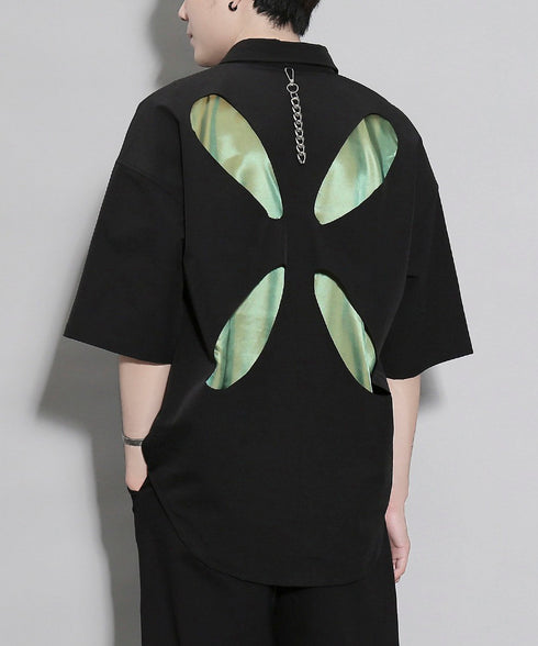 Oval Hollow Design Shirt