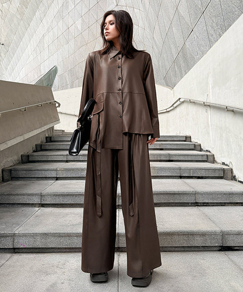 Flow Pocket Blouse&Pants Co-ord