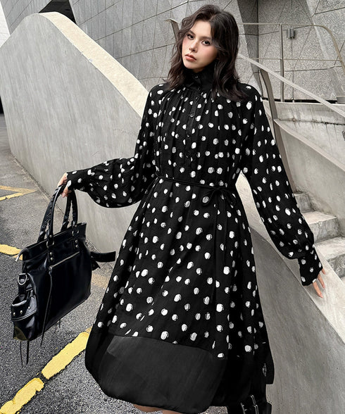 Dot Veil Dress
