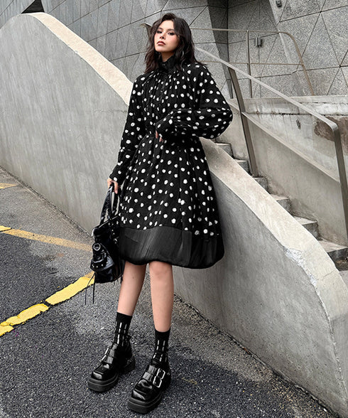 Dot Veil Dress