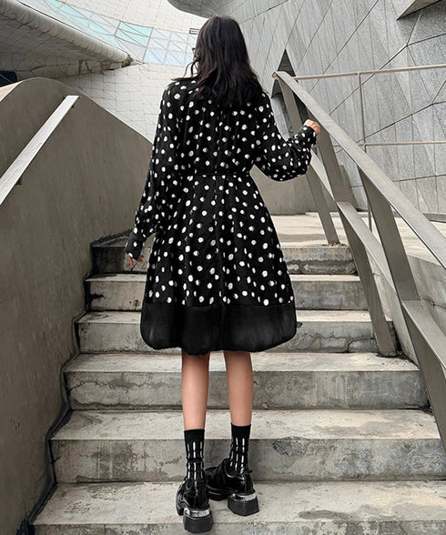 Dot Veil Dress