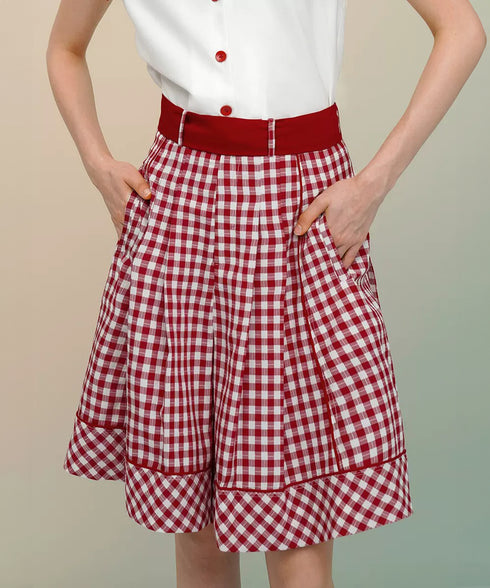 Gingham Check Culottes