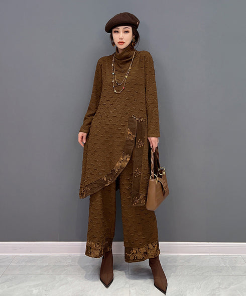 Side Slit Ripple Top & Pants