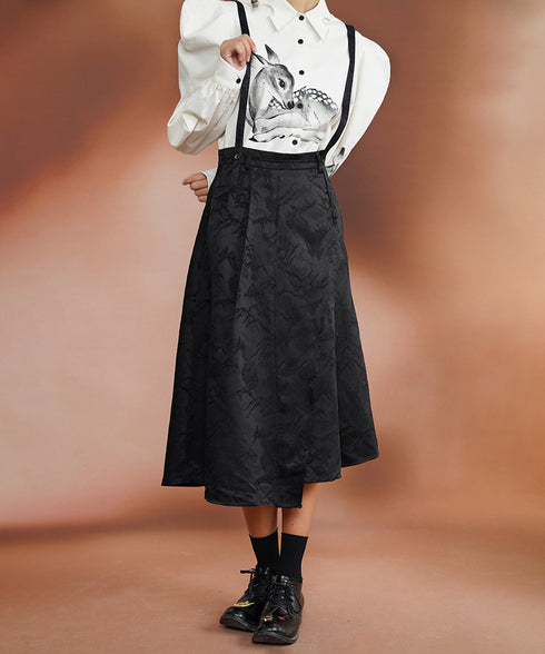 Asymmetrical Embroidered Skirt