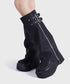 Zip Design Cover Boots