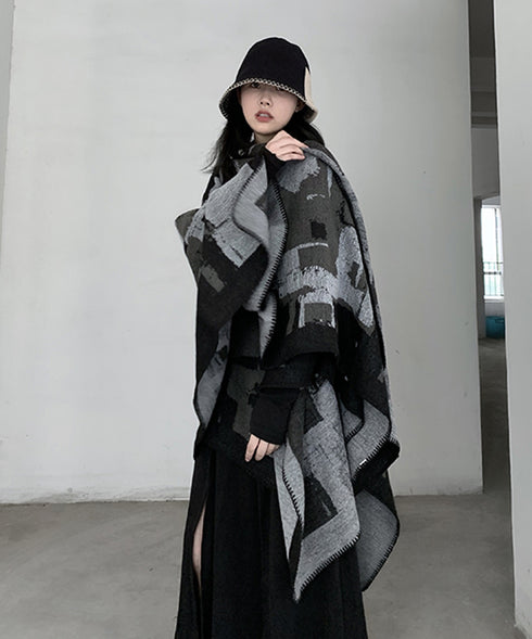 Geometric Knit Stole