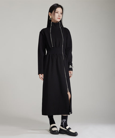 Double Zip Slit Dress