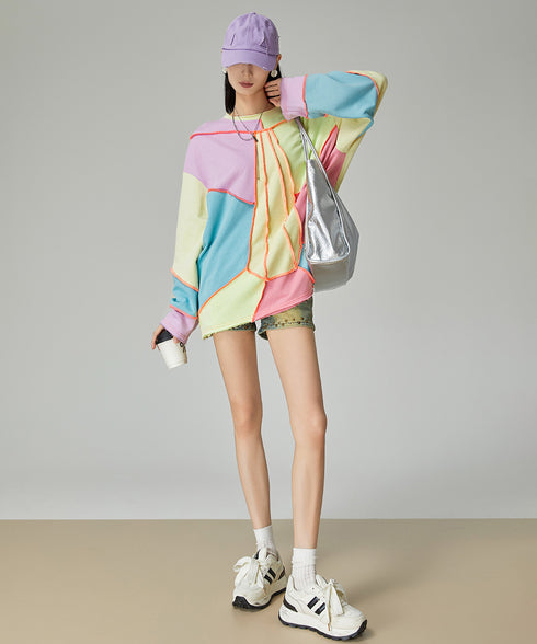 Color Patchwork Top