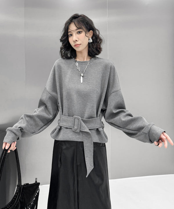 Belt Short Sweatshirt