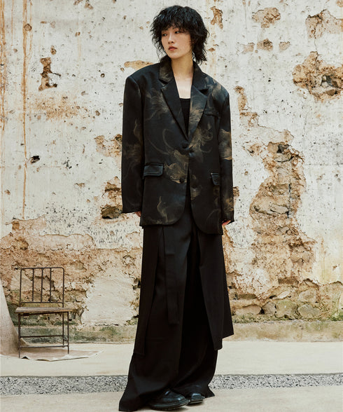 Wrap Skirt & Wide Pants