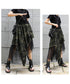 Mesh Layered Camouflage Skirt