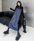 Denim Switching Dress