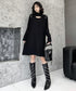 Half Turtleneck Knit Dress