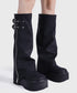 Zip Design Cover Boots