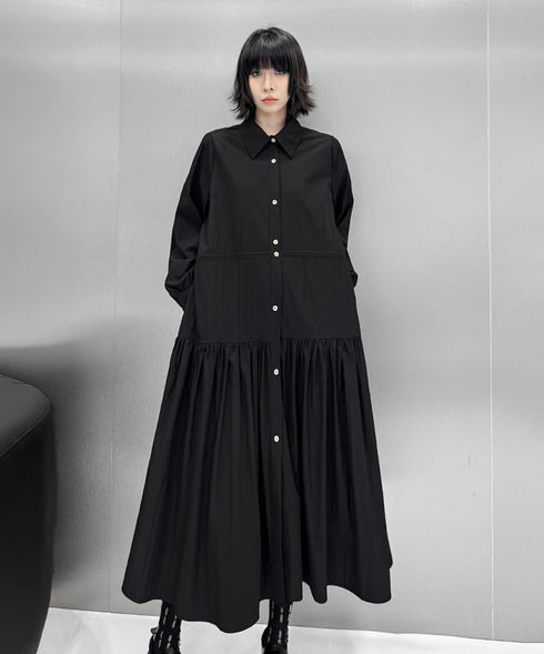 Gathered Switching Dress