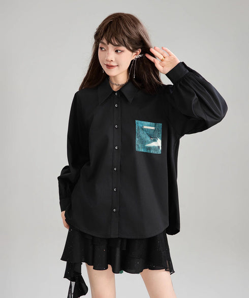 Tassel Ribbon Blouse