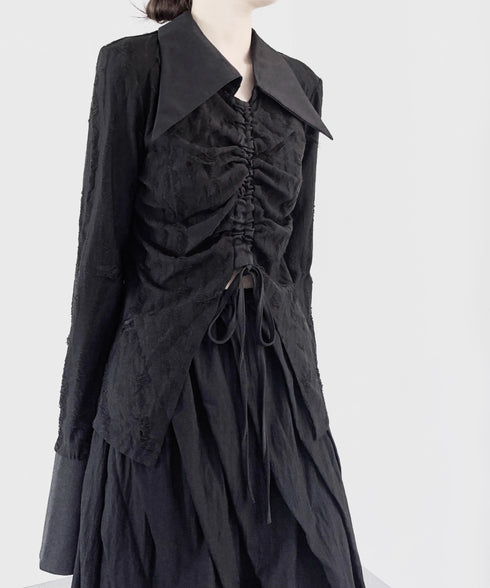 Center Shirring Blouse