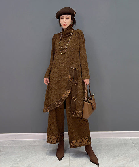 Side Slit Ripple Top & Pants