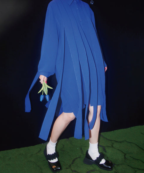 Klein Ribbon Shirt Dress