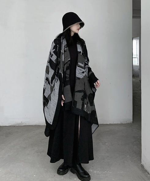 Geometric Knit Stole