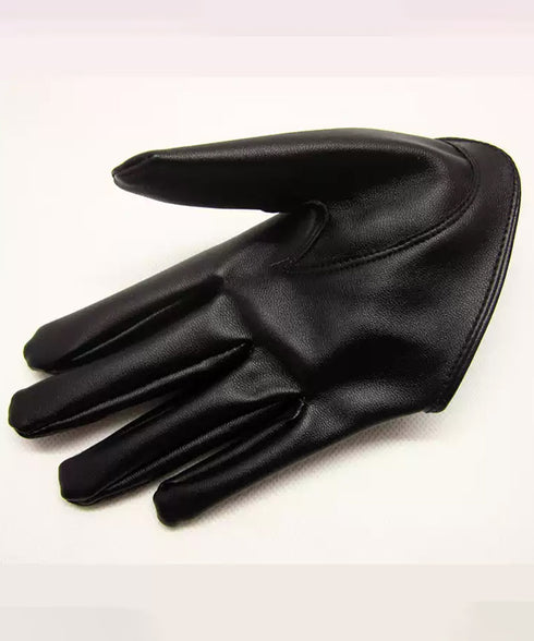 Stud Half Gloves