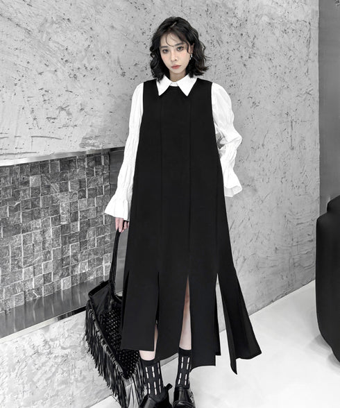 Asymmetrical Slit Dress