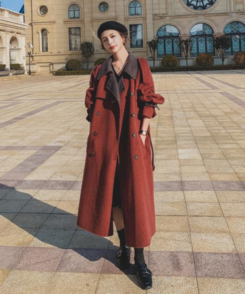 Double Button Long Coat