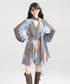 Retro Block Irregular Dress