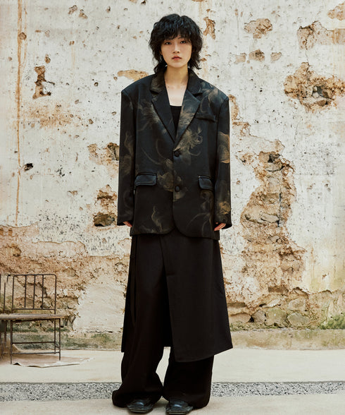 Wrap Skirt & Wide Pants