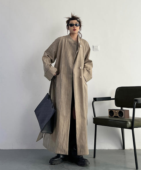 Stand Collar Thin Coat