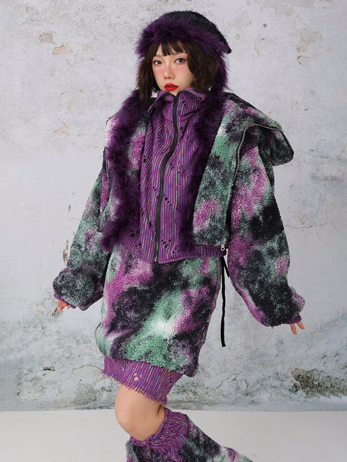 Layered Camouflage Jacket