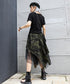Mesh Layered Camouflage Skirt