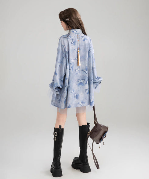 See-through Layered Blouse