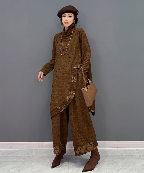 Side Slit Ripple Top & Pants