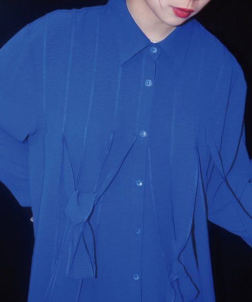 Klein Ribbon Shirt Dress