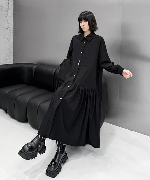 Gathered Switching Dress