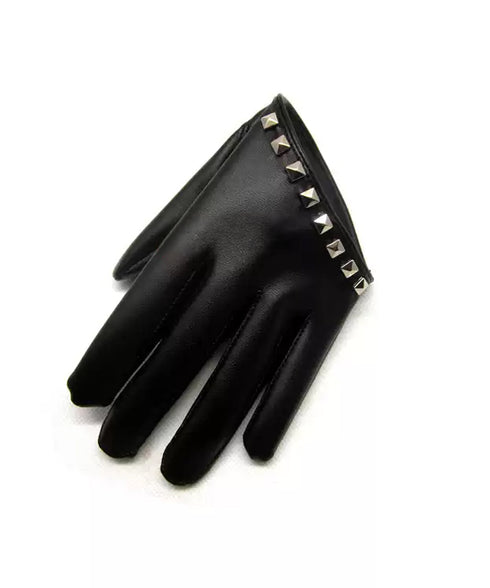 Stud Half Gloves