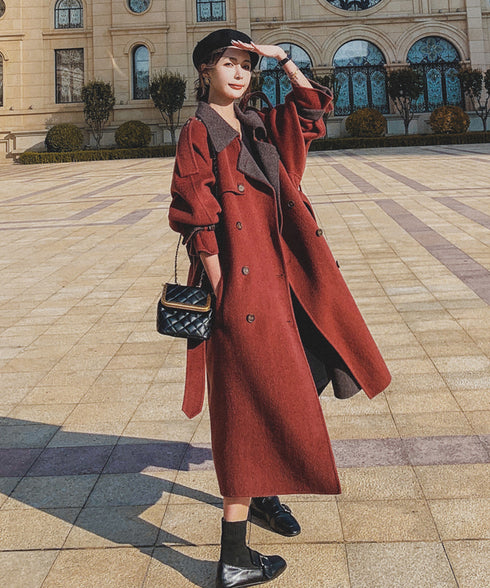 Double Button Long Coat