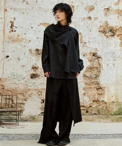 Wrap Skirt & Wide Pants