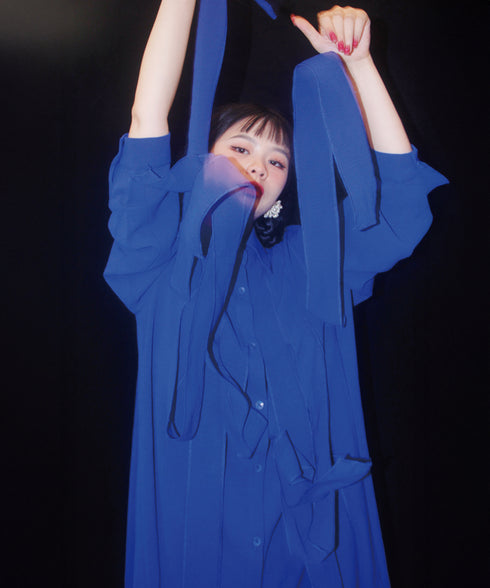 Klein Ribbon Shirt Dress