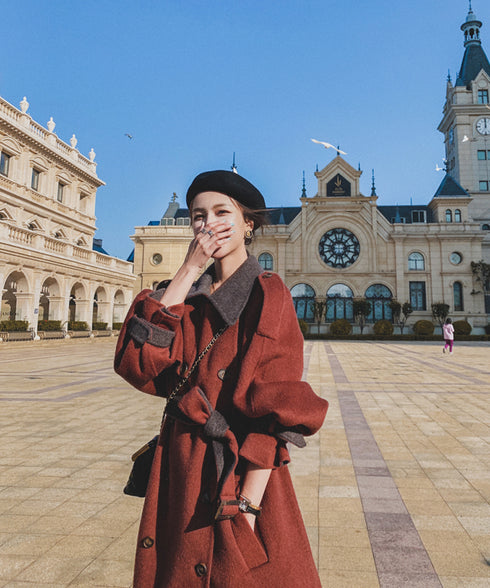 Double Button Long Coat